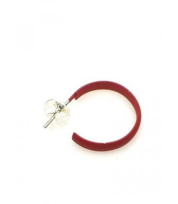 Rode cirkelvormige oorbellen 1,5 cm
