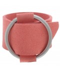 Roze brede armband met gesp