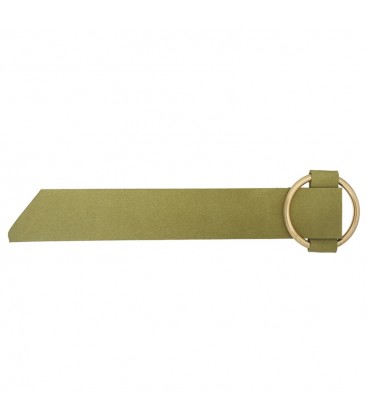 Groene brede armband met gesp
