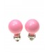 Roze parel clipoorbellen (1,4 cm)