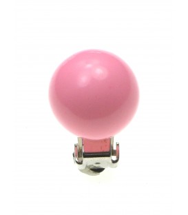 Roze parel clipoorbellen (1,4 cm)