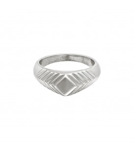 zilverkleurige brede ring met details (16)