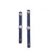 Set van twee blauwe sjaal riemen met ster, scarvelets