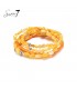Armband van stukjes oranje schelp