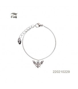 Zilverkleurige armband met een insect