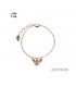 Rosegoudkleurige armband met een insect