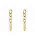 Goudkleurige oorhangers van ringen als hanger