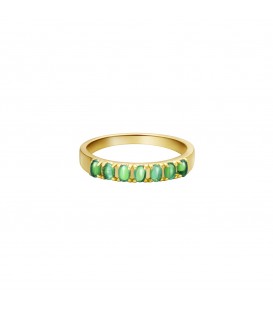 goudkleurige ring met groene steentjes (16)