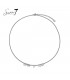 Zilverkleurige ketting met de zin SISTERS BY HEART