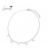 Zilverkleurige ketting met het woord LOVER