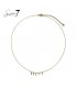 Goudkleurige ketting met het woord BRAVE