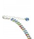 Mooie vrolijk twee strengs strass steentjes halsketting