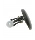 Houten ronde bruine oorclips van Culture Mix