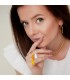 Vel groene metalen candy ring met een ster