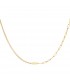 Goudkleurige halsketting met dubbele ketting en bedel met sterretjes