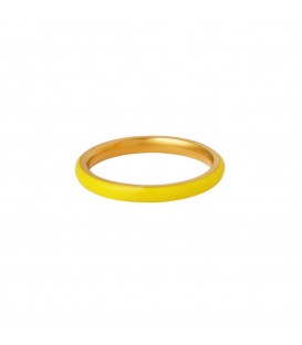 goudkleurige minimalistische ring met een gele coating (16)