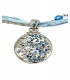 Blauwe korte halsketting