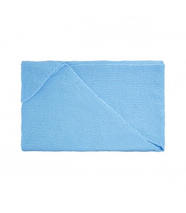 Blauwe gehaakte sjaal