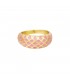 goudkleurige brede ring met roze ruitjes patroon (18)