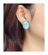 Groene ovale oorclips