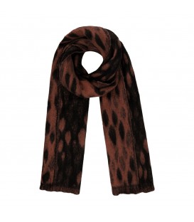 bruine sjaal met dierenprint