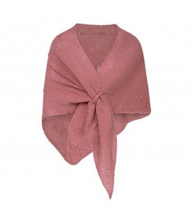 oud roze omslagdoek met een mooi bolletjes patroon van het merk yehwang