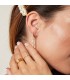 goudkleurige oorhangers met zirconia steentjes