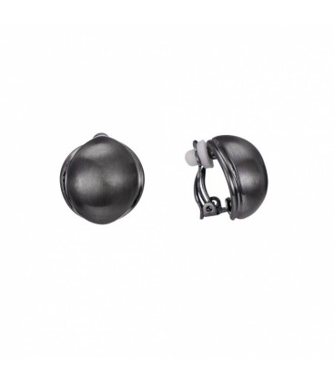 Gun black matte oorclips met een gunblack rand