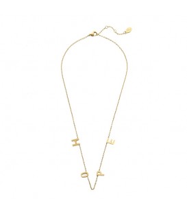 Goudkleurige ketting met letters HOPE