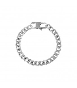 zilverkleurige chain armband met sluiting in de vorm van een slot