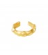 goudkleurige organisch gevormde ring