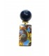 Blauw gekleurde oorclips met een effen blauw oorstukje