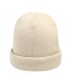 Gebreide muts (beanie) in beige kleur