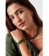 Gekleurde korte hals ketting met glas steentjes