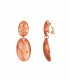 "Oranje Oorclips met Resin Hanger - Trendy Sieraden in Onze Webshop"