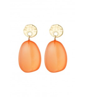 Trendy Oranje Oorhangers - Must-have Accessoire