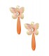 Oranje Oorhangers met Vlinder - Must-have Modeaccessoire