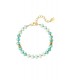 Mint groene armband met natuurstenen kralen