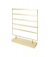 Goudkleurige display met een blank houten voet ( 60 Paar )