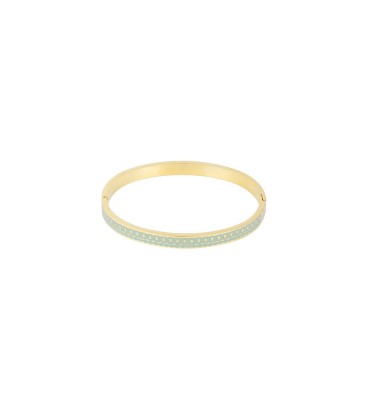 Licht blauwe slaven armband met motief