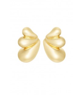 Trendy goudkleurige oorhangers