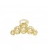 Goudkleurige haarclip met smiley vormen