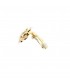 Oorclips in goudkleur met heldere strass steentjes