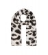 Camel kleurige sjaal met print