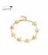 Goudkleurige armband met sterren bedels