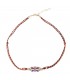 Zomerse, bohemian ketting met envelop bedeltje en gouden details