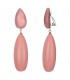 Oorclips roze gemaakt van hars