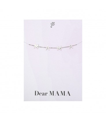 Zilverkleurige leuke armband met de letters MAMA