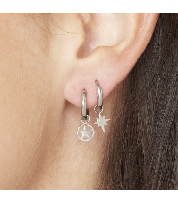 Goudkleurige oorbellen met bedel