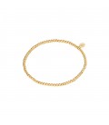 Goudkleurige armband van kleine kralen